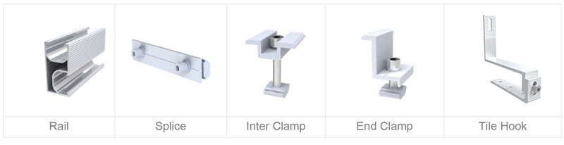 Alu. Slimline roof hook mounting Alu. Slimline roof hook mounting