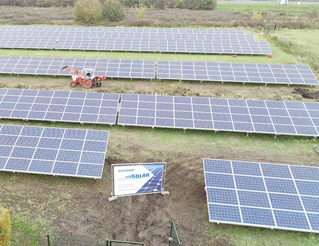 ﻿Ground Screw Solar Mounting Holland 400KW