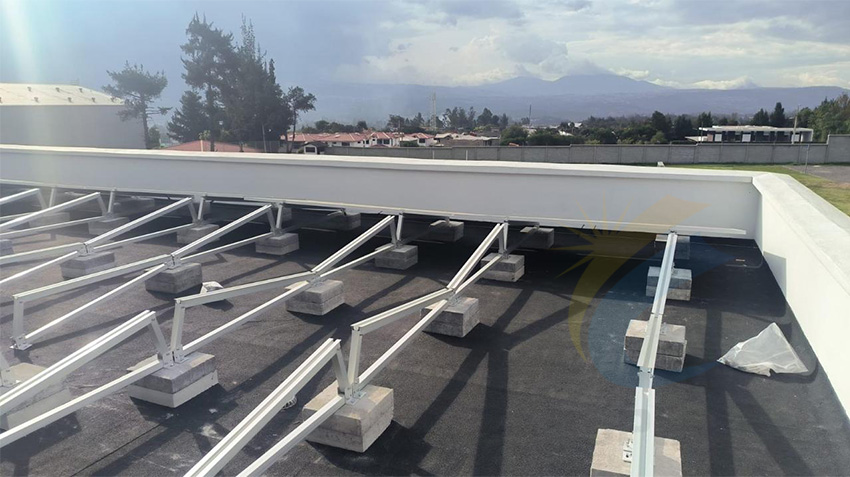 ballasted flat roof solar mounting ballasted flat roof solar mounting
