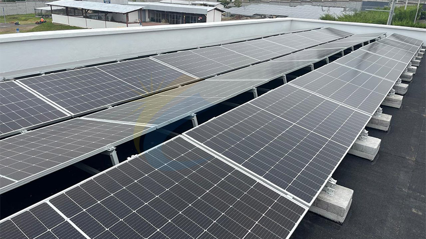 flat roof ballasted solar mounting for large solar panel flat roof ballasted solar mounting for large solar panel