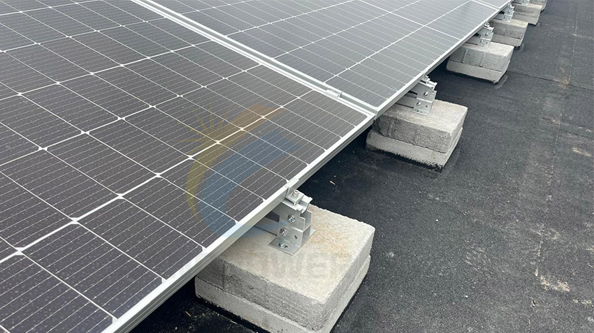 ballasted long side fixing flat roof mounting ballasted long side fixing flat roof mounting
